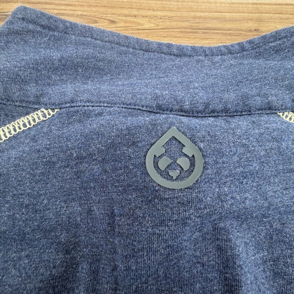 Tasc Performance‎ 1/4 Pullover Men's large Bamboo Cotton Stretch Navy Blue Golf - Picture 4 of 7